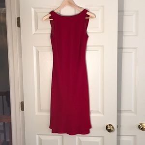 Evan Picone red classic cocktail dress.